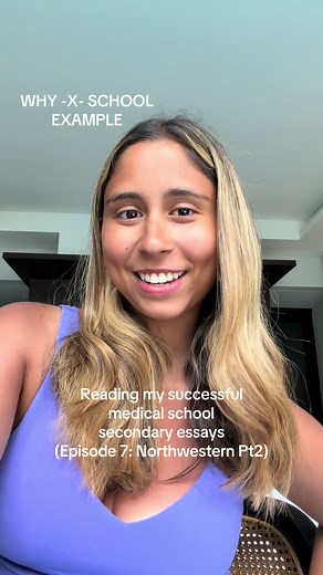 Another why X school example essay with a prompt more specific to the medical school’s curriculum✨ If your undergrad has a medical school, it is especially important to mention mentors/research/volunteering or other activities that you would continue at that institutions medical school‼️They want to see how you have been an active member of the community during undergrad, and how you will continue as a med student!!👩🏽‍🏫 #premed #premedadvice #medschoolapps #medschool #northwestern