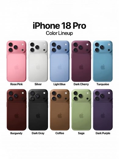 iPhone 18 Pro Colors — All Rumored Shades Explained