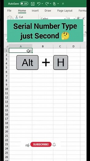 Serial Number in excel shortcut Automatic serial Number