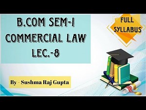 Free Consent-2/ Commercial Law/ Lect.-8/ B.com, BBA, C.A Foundation