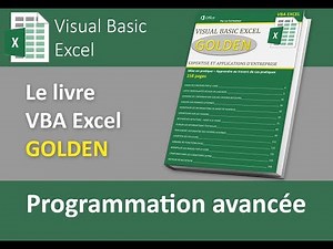 Le livre VBA Excel Golden, expertise et applications