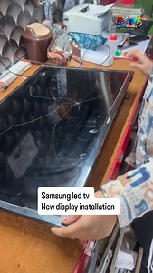 5.1K views · 10K reactions | Samsung led tv pannal ਟੁੱਟ ਗਿਆ ਸੀ  | RK led pannel repair factory | Facebook