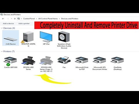 How To Completely Remove Printer Driver From Your Computer. Uninstall Printer Driver.