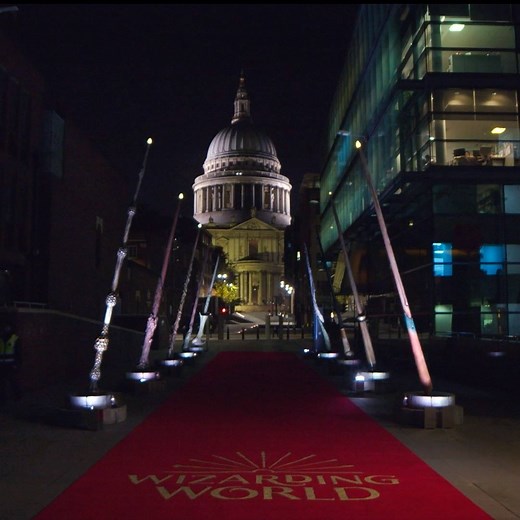 The Fantastic Beasts: Wizarding World Wands supporting Lumos installation launched in spectacular fashion today with a performance from the Grenadier Guards! #WandsReady | Fantastic Beasts