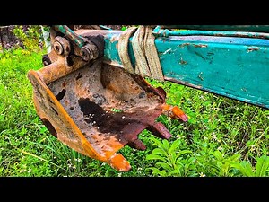 The Art Of Restoring Vintage Excavator Buckets // From Rust To Riches With Extreme Stick Welding