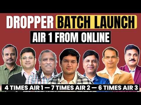 Dropper Batch Launch | AIR 1 From Online | Vibrant Academy | Nishant Jindal