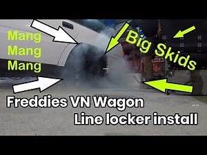 How to install line locker/ launch control/ VN commodore wagon burnout //mang mang// awesome skids!!