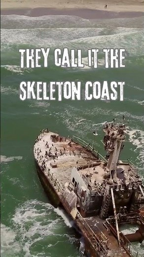 Skeleton Coast: where the desert meets the sea in a breathtaking clash of beauty and survival.