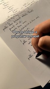 #programación #dev #software #code en primer semestre enseñan a papel... | ProgramadorLove