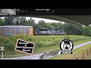 Riverside & Great Northern Live Railcam (CPKC) - Wisconsin Dells, WI #steelhighway