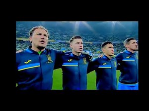 Ukraine National Anthem (vs Bosnia & Herzegovina) - FIFA World Cup 2022 qualifying