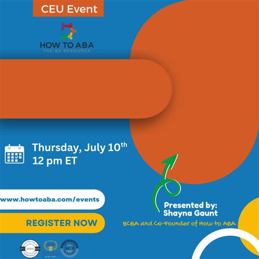 🚨LIVE CEU EVENT!🚨 How to Approach Social Skills Like A Behavior Analyst: Building Social Skills Goals Towards Meaningful Outcomes 📅 Presented by BCBA Shayna Gaunt on Thursday, July 10th at 12 pm ET 🎓 Earn 1 Learning CEU (ACE, QABA, IBAO approved!) Let’s be real—teaching social skills isn’t just about group games or checklists. 🧠 In this CEU, we’re diving into what actually works when it comes to building meaningful, individualized social goals that lead to real-life progress. Walk away with
