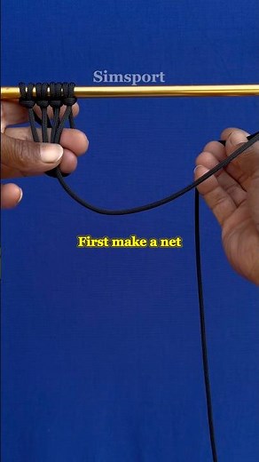 knitting a net without using needles and mall #net #knotskill #knots