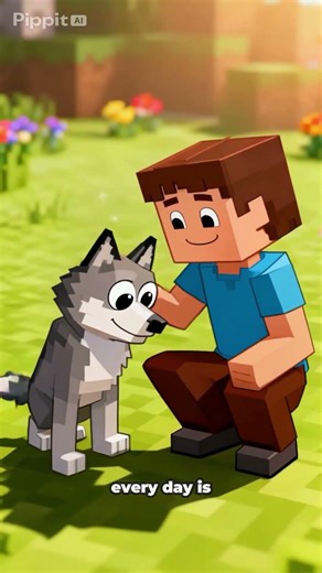 Minecraft: Adventure with dog #animation #minecraft adventure