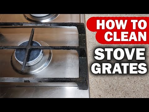 How to Clean Gas Stove Grates. Gas Stove Cleaning Without Chemicals