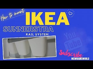 HOW TO MOUNT THE IKEA SUNNERSTRA RAIL SYSTEM..❤️❤️❤️