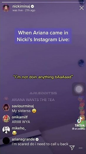 Twitter Stan: “Ariana what are you doing here” nicki Minaj