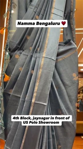 Namma Bengaluru your one stop solution for authentic Banarasi Saree at weaver price Store Address-