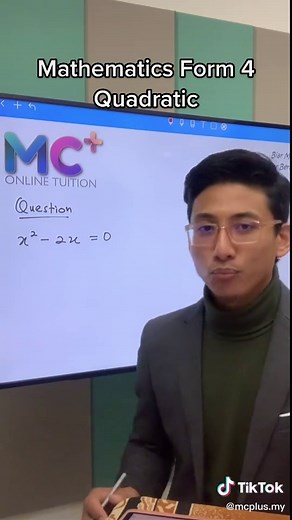 Sir Ifwat Mathematics Form 4 Chapter 1 Quadratic Tutorial