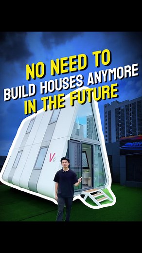 No need to build houses anymore in the future! #capsulehome #prefabhouse #spacecapsulehouse #passivehouse #capsulehouse