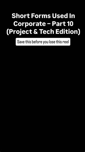 Nimmani Santhosh | Corporate Career Hustle | Fitness on Instagram: "Some days, it feels like every project meeting is a puzzle. Everyone talks in letters… and you’re supposed to magically understand what they mean. So here’s your next decode list — simple, clean, and corporate-ready 👇 1️⃣ SRS – Software Requirement Specification 2️⃣ UAT – User Acceptance Testing 3️⃣ SLA – Service Level Agreement 4️⃣ SOP – Standard Operating Procedure 5️⃣ PRD – Product Requirement Document 6️⃣ ETA – Estimated Ti