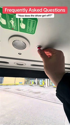 How does the driver get off the bus? #bus #buslife #busdriver