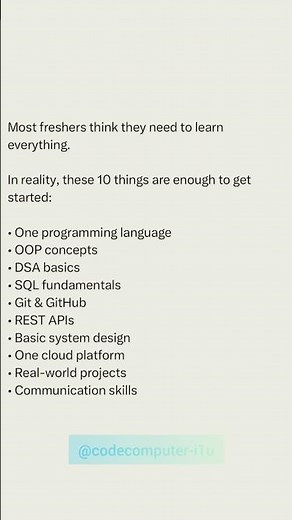 From Beginner to Job Ready: 10 Essential Skills #study #jobreadyskills #coding