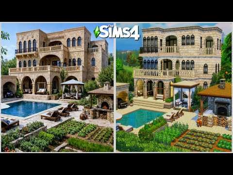🍇The Sims 4 | Dream Family Villa + Winery | Stop Motion Build | No CC