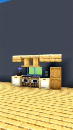 KITCHEN SET SIMPEL MEDIVAL STYLE 🤩 #minecraft #bedrock #mctutorial #minecraftbuilding #mcpe