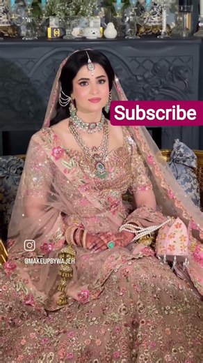 beautiful bride #wedding lehnga designs #trending gorgeous makeup