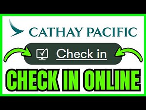 How To CHECK IN Online Cathay Pacific (QUICK & EASY) 2026