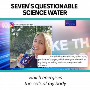 53K views · 861 reactions | Seven gives oxygenated water too much oxygen. | Media Watch | Facebook