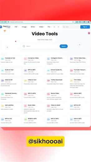 🚀 Ek Free Website, 200+ AI Tools #ai #aitools #aiwebsite #sikhoooai #website #viral #shorts #mrbeast