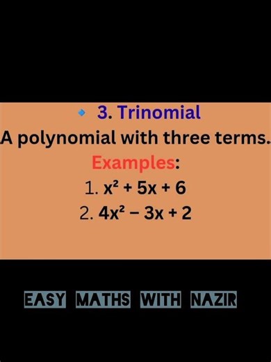 Types of polynomial