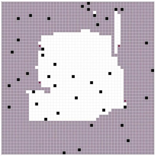 Swarm Coverage Exploration (SCE) Algorithm in Mesa