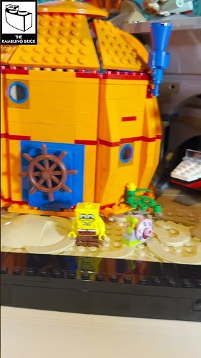 I put SpongeBob SquarePants and Bikini Bottom in the LEGO ICONS 10366 Tropical Aquarium