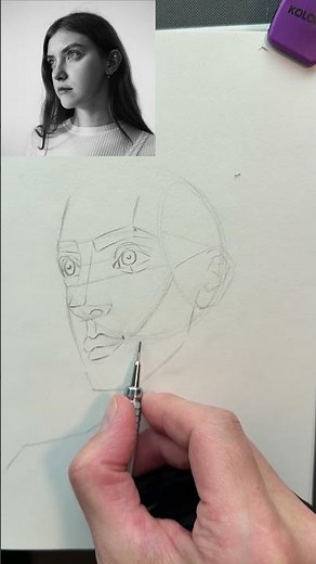 How to Easily Draw a Face for Beginners ///