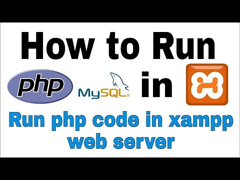 How to run php , Mysql, phpMyadmin using Xampp in Mac,windows.