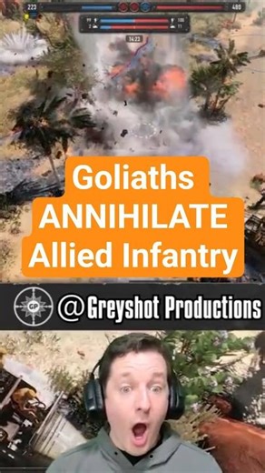 Goliaths ANNIHILATE Allied Infantry #companyofheroes3
