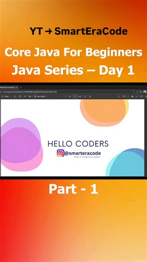 Ganesh Kumar on Instagram: "Core Java Syllabus (Beginner to Pro) | Java Backend Developer Journey Start 🚀 | Yt Channel SmartEraCode PART 1 #java #javabackenddeveloper #viralreels"
