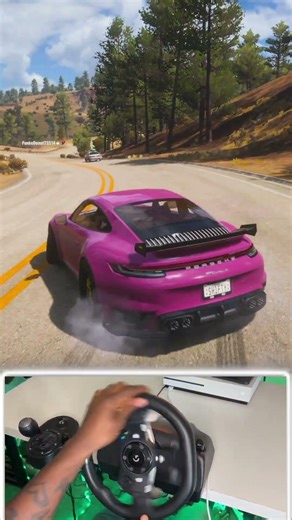 Sent It a Bit Too Hard In a Tuned 911 Turbo S | Forza Horizon 5 | Logitech G920 Gameplay #shorts