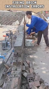 166K views · 261 reactions | Fixing brick installation errors #contruction #construction #reel #reelfb #trending | M-Tube TV | Facebook