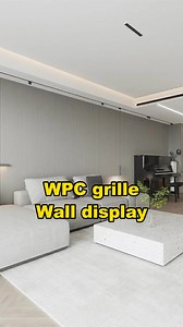 wpc grille can be shaped into any shape. #wpc #wallpanels #wpcwallpanel #wpcwallcladding #flutedwallpanel #buildingmaterials #walldesign #renovation #deco #renovation #rebuild #reconstruction #harmercoverings | Harmercoverings