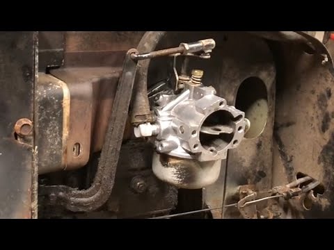 How to install a carburetor on a kohler k321 14hp engine In real time