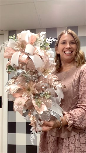 MY DIY on Instagram: "Watch me transform two Dollar Tree Christmas trees into a beautiful teardrop swag! Free tutorial on MY DIY YouTube Channel. #mydiy #dollartreediy #teardropswag"