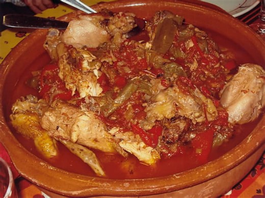 Poulet basquaise traditionnel