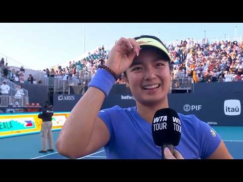 Alex Eala Full Interview after win vs Linette - Miami 2026