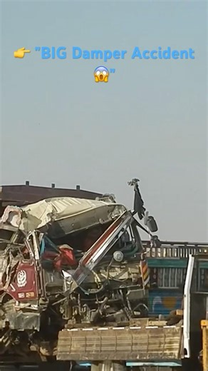 Huge Damper Crash 💥 Recovery by Crane 🚧 #Shorts#damper #crash #viral