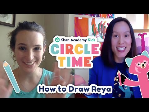How To Draw Reya The Red Panda | Character Drawing for Kids | Circle Time with Khan Academy Kids