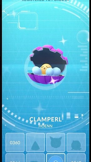 Caught the Shiny Clamperl || Evolution ✌️👉 #pokemonchannel #pokemon #shinypokemon #pokemongo